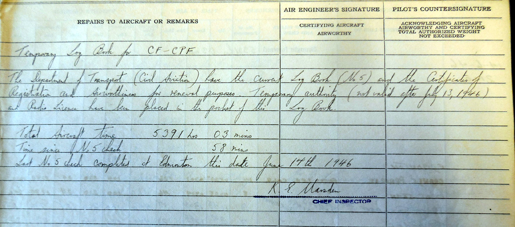 CF-CPX Log books