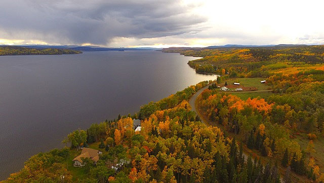 Francois Lake looking west